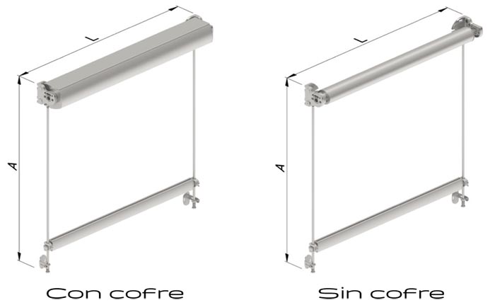 Con cofre / Sin cofre